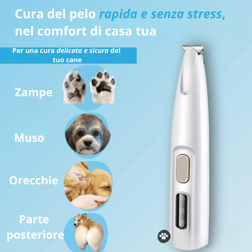 PawTrim Pro™ – Cura delle zampe senza dolore in pochi secondi