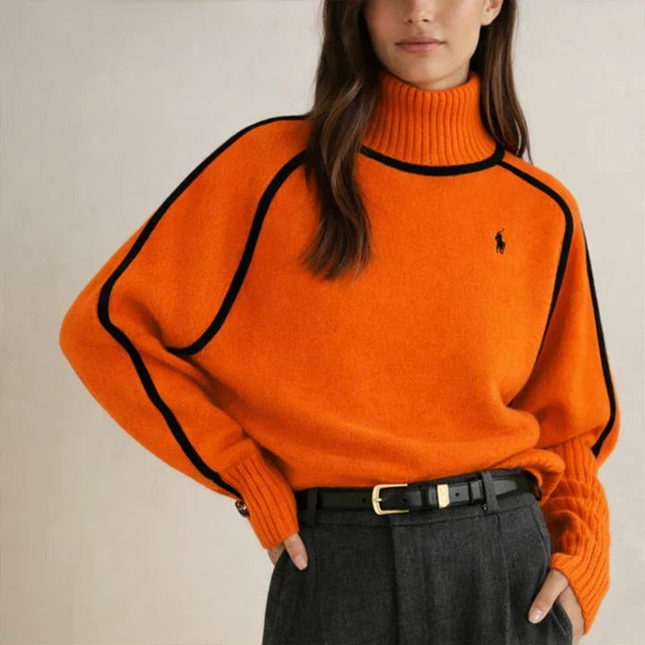 Maglione a Collo Alto in Maglia