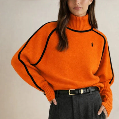 Maglione a Collo Alto in Maglia